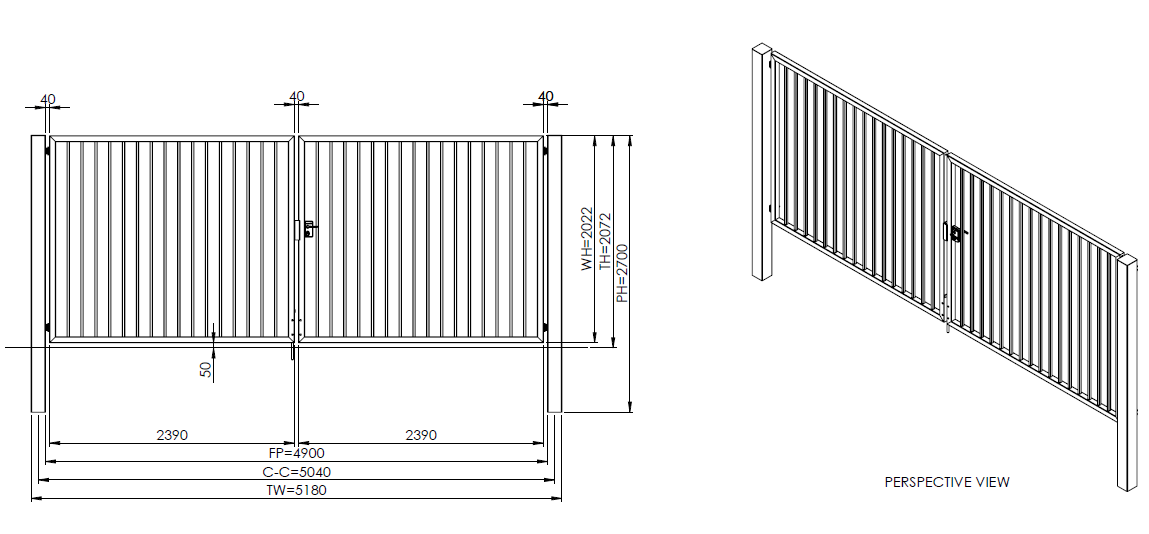 Оградни врати ROBUSTA