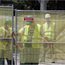 Мобилна ограда F3 - ремонт на бул. Дондуков, София