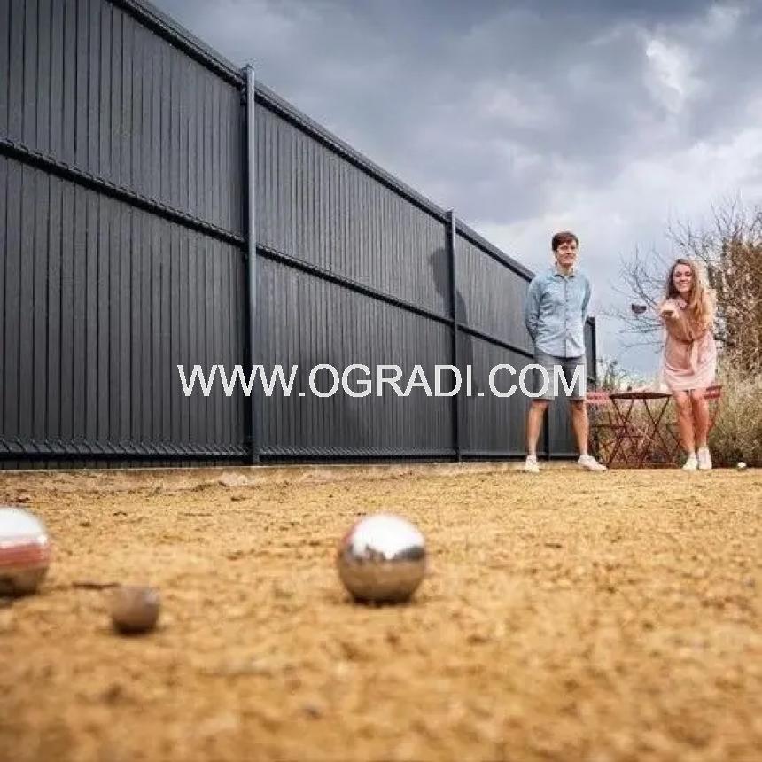 WPC ламели за 3D оградно пано